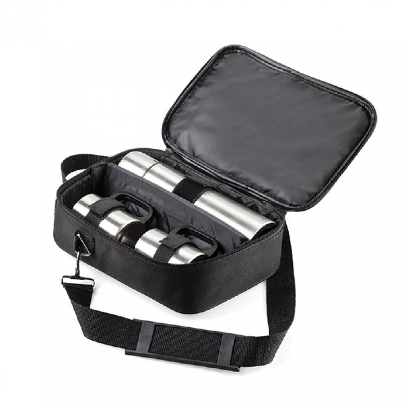Flask set with 2 mugs