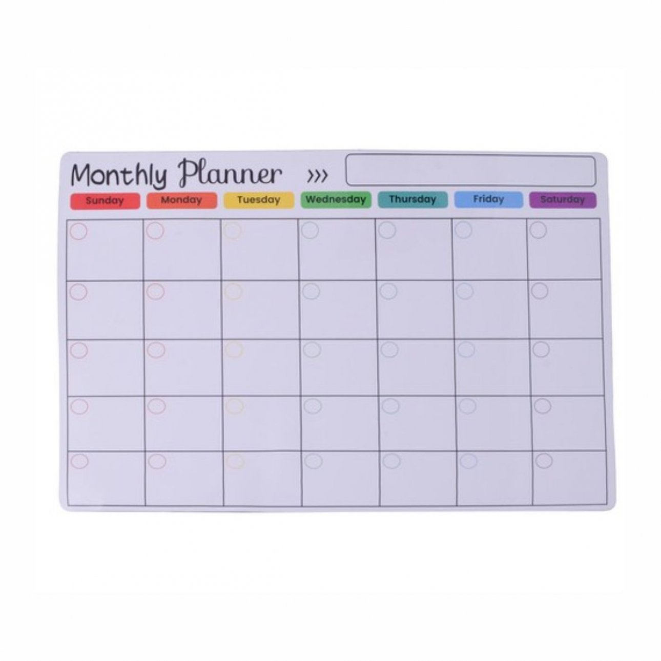 Magnetic Monthly or Weekly Planner with Dry Erase Marker