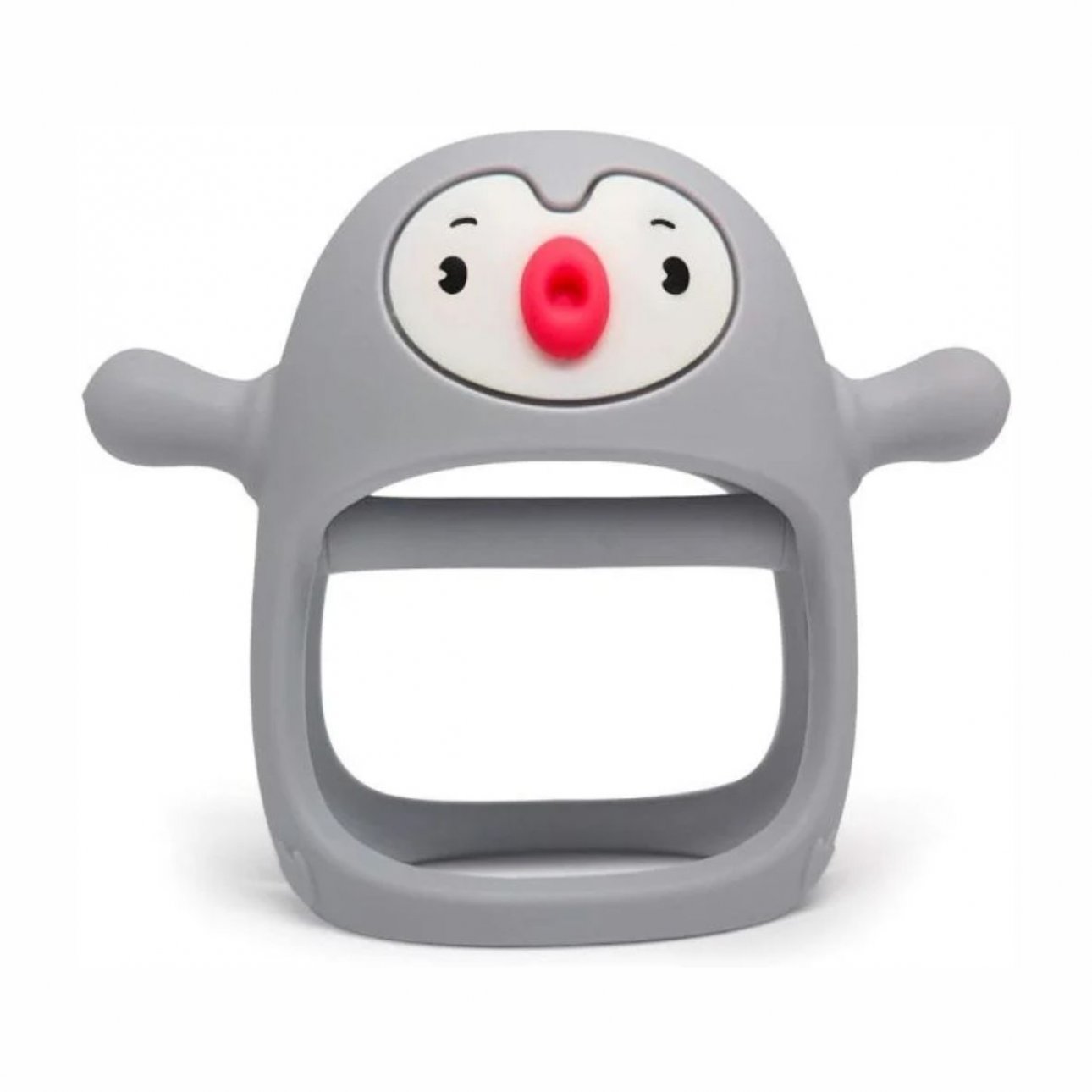 Penguin Buddy No Drop Silicone Baby Teether Mitten Toy 0 - 36 Months